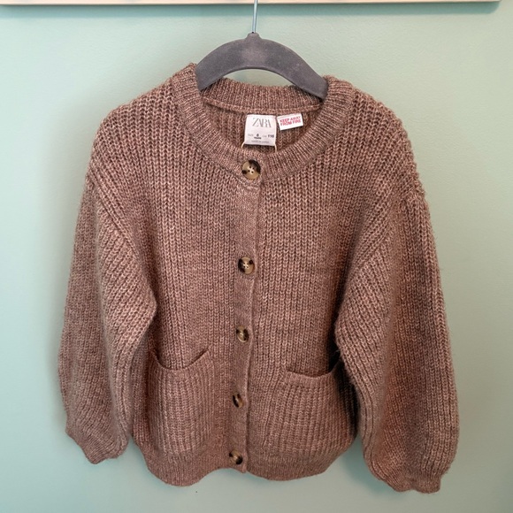 Zara Knit Ribbed Cardigan - Picture 1 of 6